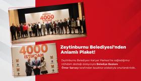 Zeytinburnu Belediyesi'nden Anlamlı Plaket!